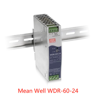 60W는 WDR-60-5 철도 전원 공급기 고효율 93%를 잘 의미합니다