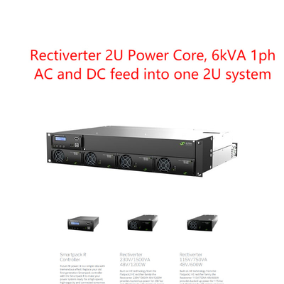2U 19inch 6kva 단상 통신 전원 시스템 eltek rectiverter (CTOR0402.xxx)