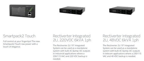 Telecom Rectiverter Bulk AC Dc 통합 19인치 임베디드 시스템(부품 번호:CIOR0402.xxx)