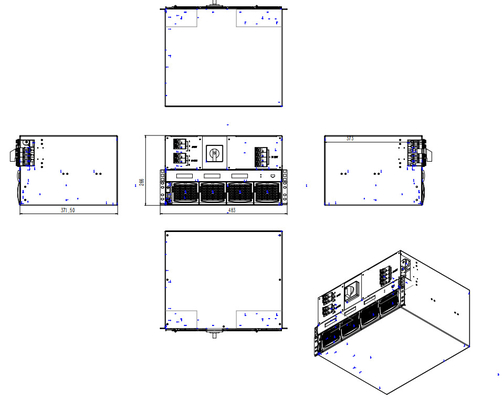 CE+T 모듈형 DC에서 AC 전력 인버터 TSI BRAVO 110/230 110Vdc 230Vac 2.5kva 2kw P/N T321750201