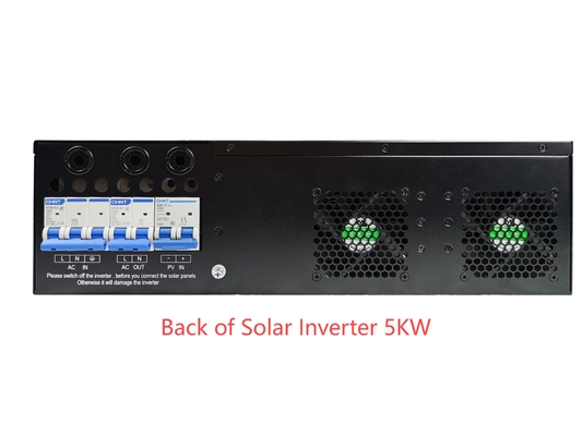 랙 마운트 순수 시네 웨어 하이브리드 태양광 인버터 5KW PV 150/500Vdc 220/230Vac 출력 BTS용 Wifi GPRS