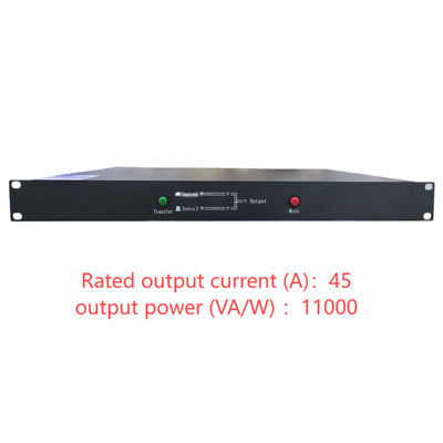 220V 출력 STS 듀얼 입력 정적 전송 스위치 단일 단계 16A / 25A / 32A / 40A / 45A