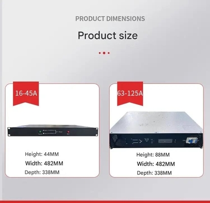 220V 출력 STS 듀얼 입력 정적 전송 스위치 단일 단계 16A / 25A / 32A / 40A / 45A