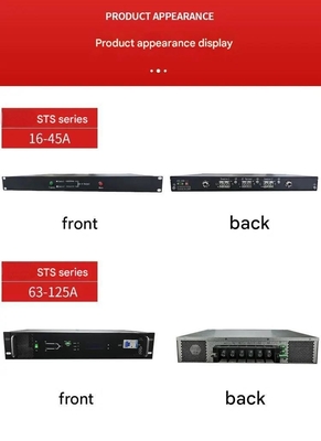 220V 출력 STS 듀얼 입력 정적 전송 스위치 단일 단계 16A / 25A / 32A / 40A / 45A