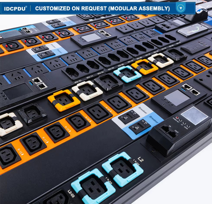 사용자 정의 IDC 스마트 PDU 입력 AC380-415VAC 출력 C220-250VAC 16A-25A 고전력 PDU