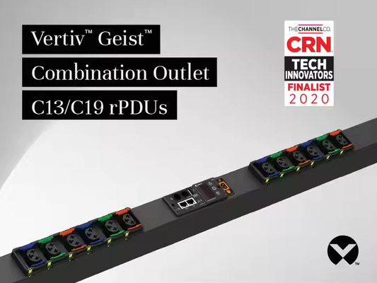 Vertiv Geist GU1 시리즈 스마트 모니터링 PDU 16A/32A 범용 랙 전원 분배기 (데이터 센터용 C13/C19 포트 포함)