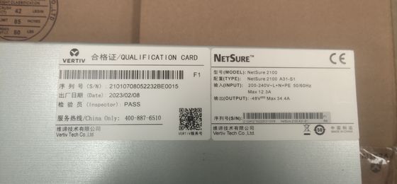 Emerson Vertiv NetSure 2100 A31-S1 48V 60A DC 전원 시스템