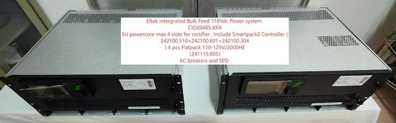 엘텍 플래트팩2 110Vdc 8KW DC 전력 시스템 CIO20405.XXX 플래트팩 110-125V/2000HE 241115.805 241119을 가진 시스템805