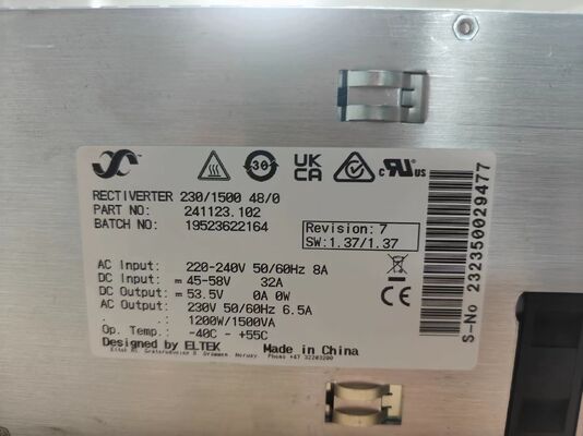 Eltek 48V 230V/1500VA 고효율 DC AC 인버터 정류기 Flatpack2 모듈