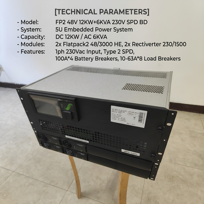 엘텍 리렉티버터 전원 시스템 12KW DC 6KVA AC 스마트팩2 터치 제어