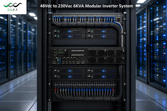 고신뢰성 6KVA 모듈식 인버터 시스템 - 통신용 48Vdc ~ 220Vac 순수 사인파