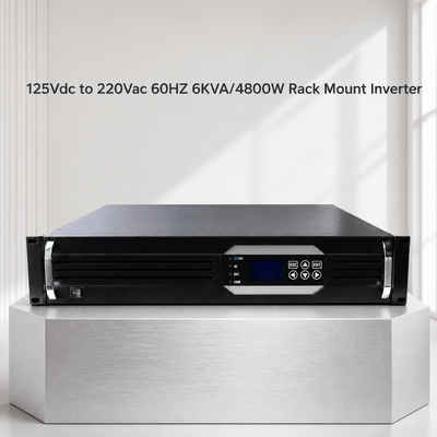 19인치 2U 랙 인버터 6KVA 4800W 순수 정현파 125VDC-220VAC (오프 그리드 용)