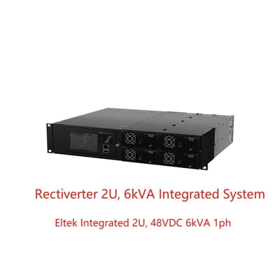 8KW 230Vac 4KW 115Vac 정류기 전원 시스템 48Vdc 통합 2U 6kVA 1ph(CIOR0402.XXX)