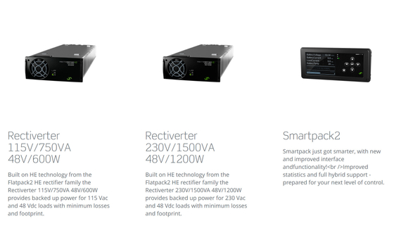 Rectiverter Eltek 통신 전원 시스템 확장 가능한 120kW 230/400VAC 3단계 큰 시스템