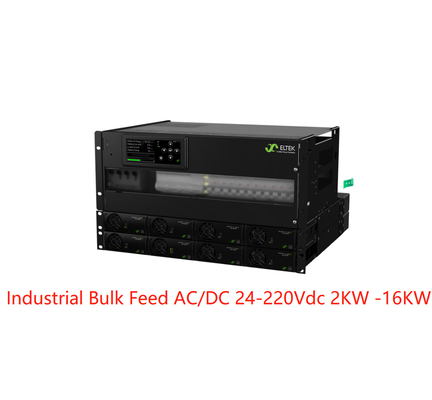 Eltek 산업용 벌크 피드 AC/DC 시스템 24-220Vdc 2kw- 16kw with Flatpack 2 정류기