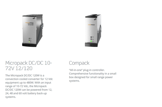 엘텍 마이크로팩 시스템 120W1000W 12V 24V 48V 옵션 콤팩트 컨트롤러 P/N: 241120.911 P/N: 241120.920 P/N: 241120.901