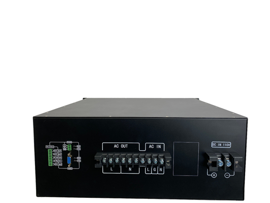 19 인치 정현파 선반 장착 인버터 110Vdc 내지 220Vac 1KVA